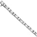 14K White Gold 3 3/8 ct. Round and Baguette Cut Diamond Tennis Bracelet (8'')
