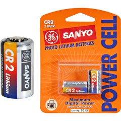 GE/Sanyo CR2 Photo Lithium Battery, 2-Pack