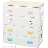 アイリスオーヤマ 《ハローキティシリーズ》 キッズチェスト KHG-724H(4段) キッズカラー