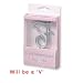 Small Silver-tone Monogram Letter V Cake Topper