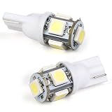 2x T10 168 194 2825 2825LL W5W W5WB 6000K Xenon White 5050 SMD LED Parking Position Eyelid License Plate Light Bulb For European Car Audi Mercedes Volkswagen