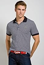 Short Sleeve Slub Jersey Stripe Polo