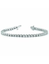 14K White Gold Holds 74 1.4mm Stones 1.44ct Tennis Bracelet Mounting