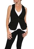 SNT Workshop Womens Josephine Waist Coat Vest in Black