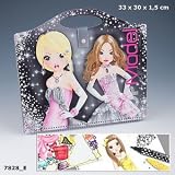 Depesche Sticker Schablonen Top Model Glamour Special Set inkl 16 design 7828 - Diddl