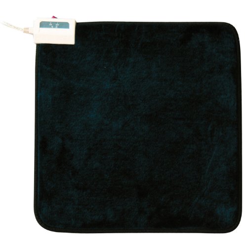 TEKNOS 強弱切替付きマイヤー調ミニマット (45×45cm) ネイビー EC-K466