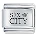 Sex And The City Laser Italian Charms Bracelet Link