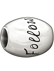 Authentic Chamilia Sterling Silver Charm "Follow Your Heart" 2010-3112