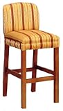 AC Furniture 6261 Bar Stool: Upholstered Back & Spring Seat