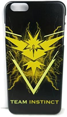 (Y) Pokemon Go Inspired iPhone 6, 6s, 6 Plus, 6s Plus Phone Case ~ Team Red Valor, Team Yellow Instinct, Team Blue Mystic ~ Unique Design (Yellow Instinct, 6/6s)