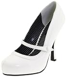 Pleaser Women's Cutiepie-02/W Mary Jane Pump,White Patent,9 M US