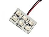 Produkt-Bild: FK Automotive FKBP0101241 LED Birne / Platine f&uuml;r Innenraumbeleuchtung von FK mit 6 LEDs und 3 Adaptern f&uuml;r T10, BA9S, T11 31-42 mmFarbe wei&szlig;, 12V, Gr&ouml;&szlig;e 10x20 mm