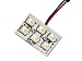 Produkt-Bild: FK Automotive FKBP0101241 LED Birne / Platine f&uuml;r Innenraumbeleuchtung von FK mit 6 LEDs und 3 Adaptern f&uuml;r T10, BA9S, T11 31-42 mmFarbe wei&szlig;, 12V, Gr&ouml;&szlig;e 10x20 mm