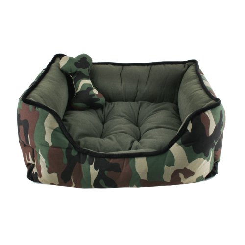 Puppia PUAH210CALG Bed - Battlefield Camo - Large
