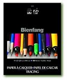 Bienfang Parchment Tracing Paper, 9 x 12 Inches, Transparent, 50 Sheets per Pad (240-121)