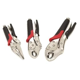 Performance Tool W30713 3 Piece Dual Cushion Locking Plier Set by Performance Tool