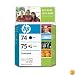 HP 74/75 Black/tricolor Inkjet Combo Pack with Viv