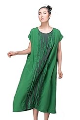 Vintage Applique Cotton/Linen  Dress