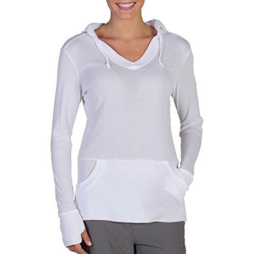 エクスオフィシオ アウター パーカ＆スウェット ExOfficio Women's Bugsaway Lumen Pullove White [並行輸入品]
