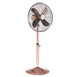 DecoBreeze Adjustable Floor Standing Fan, Finish: Copper