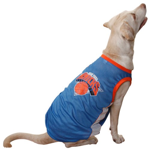 NBA New York Knicks Pet Jersey - Light Blue (X-Large)