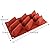Baking Pastry Mould 9-Cavity Wedge Design Silicone Flexible Mold Cake, Chocolate, Candy Pan, Brownie, Ice Cream, Pudding