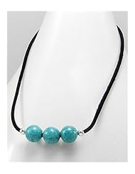 Black Stretch necklace In Sterling Silver Necklace