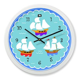 Pirates Children's Clock by Olive Kids