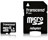 Transcend  8 GB microSDHC Class 6 Flash Memory Card TS8GUSDHC6E