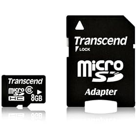 41KX4AJAlLL. SL500 AA280  Transcend  8 GB microSDHC Class 6 Flash Memory Card TS8GUSDHC6E