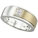 14K Two Tone Gold Men's Diamond Ring