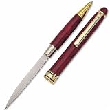 Deluxe Red Ink Pen Knife with Straight Blade