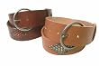 Calvin Klein Leather Beaded Fashion Belt