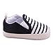 Voberry® Baby Boys Girls Toddlers Striped Sneakers Soft Sole Anti-slip Outdoor Canvas Shoes (6~12 Month, Black)