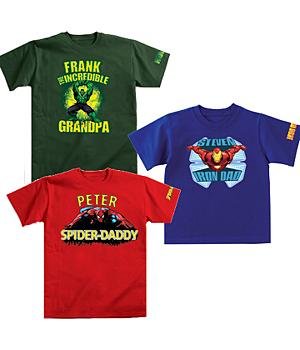  Personalized Marvel Comic Book Hero Character T-Shirts