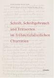 Produkt-Bild: Schrift, Schriftgebrauch und Textsorten im fr&uuml;hmittelalterlichen Churr&auml;tien