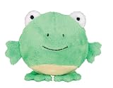 Frosch, Hundespielzeug mit Quietscher, Plüsch, Ø 8 cm