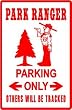 PARK RANGER PARKING forest police NEW sign