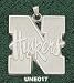 Univ Of Nebraska N Huskers Giant Charm/Pendant -14K/10K, Stainless Steel or Gold Plated