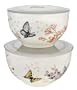 Lenox Butterfly Meadow Bone Porcelain Stackable Bowls, Set of 2