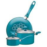 SilverStone2 East Main 5-Piece Cookware Set, Aqua