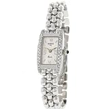 Geneve Italy Solid 14k White Gold and Diamond Watch for Ladies with Iridescent Roman Numeral Dial... by 53