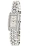 Geneve Italy Solid 14k White Gold and Diamond Watch for Ladies with Iridescent Roman Numeral Dial Tapered Bezel