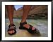 Detail of Sandals and Feet in the Grand Canyon National Park, Arizona Education Frame...