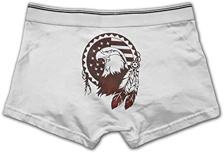 Men's Bald Eagle Art Full-Cut Briefs Underwear Cotton Stretch