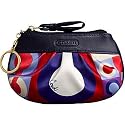 AUTHENTIC COACH RESORT OPTIC ART MINI SKINNY KEYFOB COIN/LIPSTICK CASE 42165