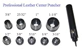 10 Pc Center Hole Puncher Leather Plastic Soft Metal