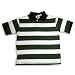 Dogwood - Boys Short Sleeve Striped Polo Shirt, Olive, White