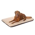 Gusseted Dog Bed - Tan Pawprint