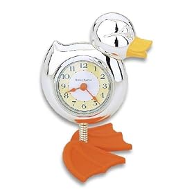 Reed and Barton Silverplate Baby Gifts Something Duckie Wall Clock 5.25 by REED & BARTON SILVERPLATE BAGIFTS